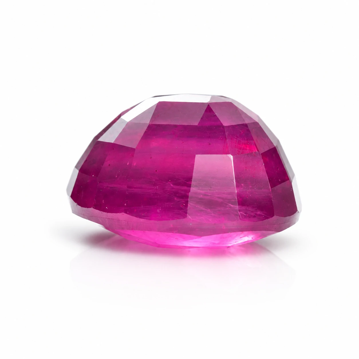Natural Pink Ruby stone 8.05 ct back top