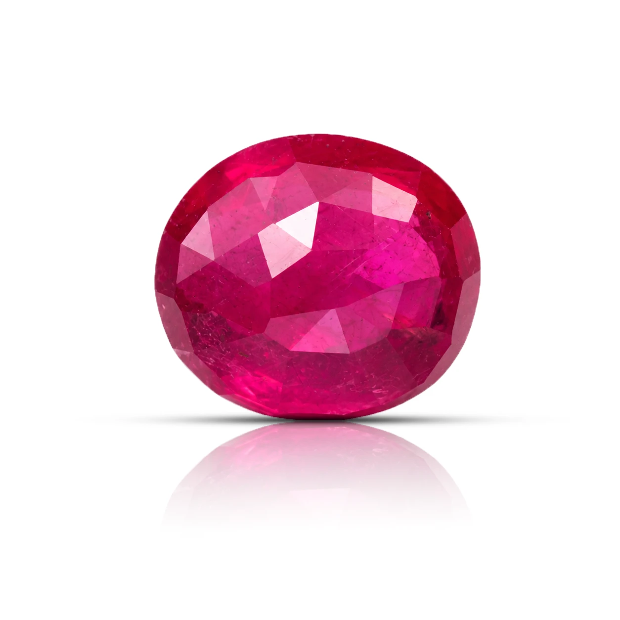 5.15 ct Natural Pink Ruby Gemstone backside