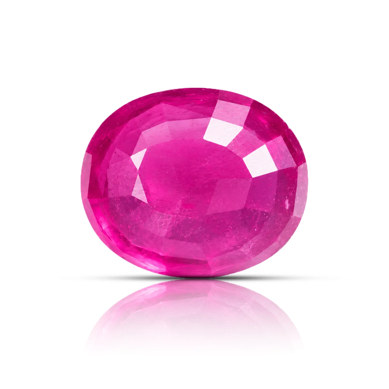 6.30ct Natural Pink Ruby Gemstone backside