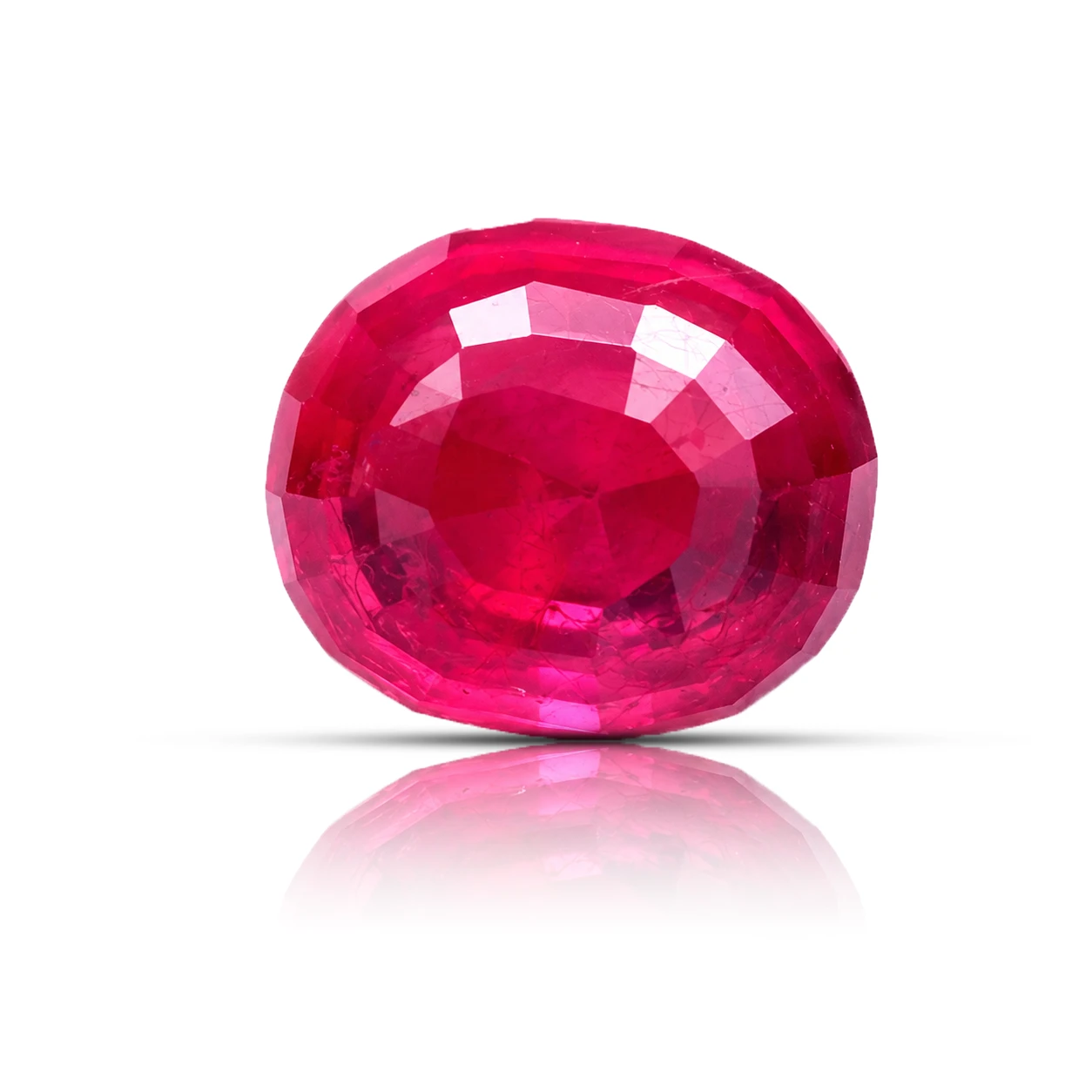 6.35 ct Natural Pink Ruby Gemstone backside