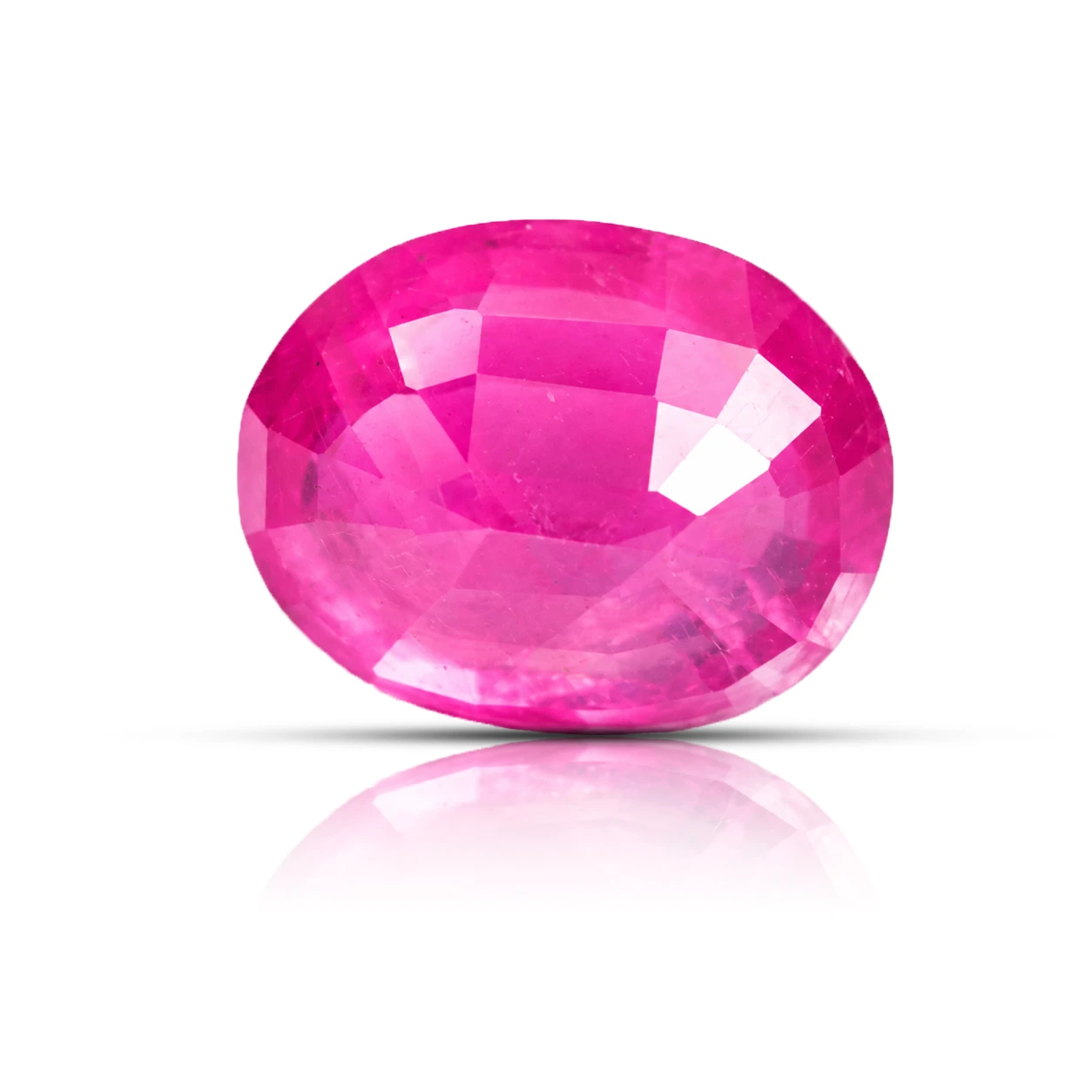Natural Pink Ruby Gemstone 7.95 ct backside
