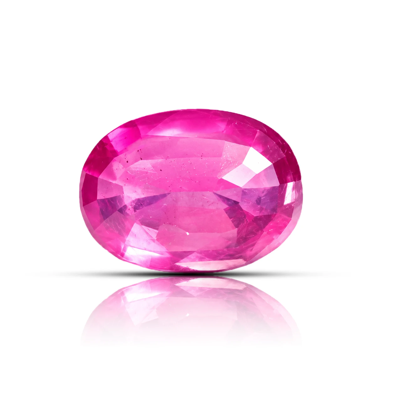 Natural Pink Ruby Gemstone 6.05ct backside