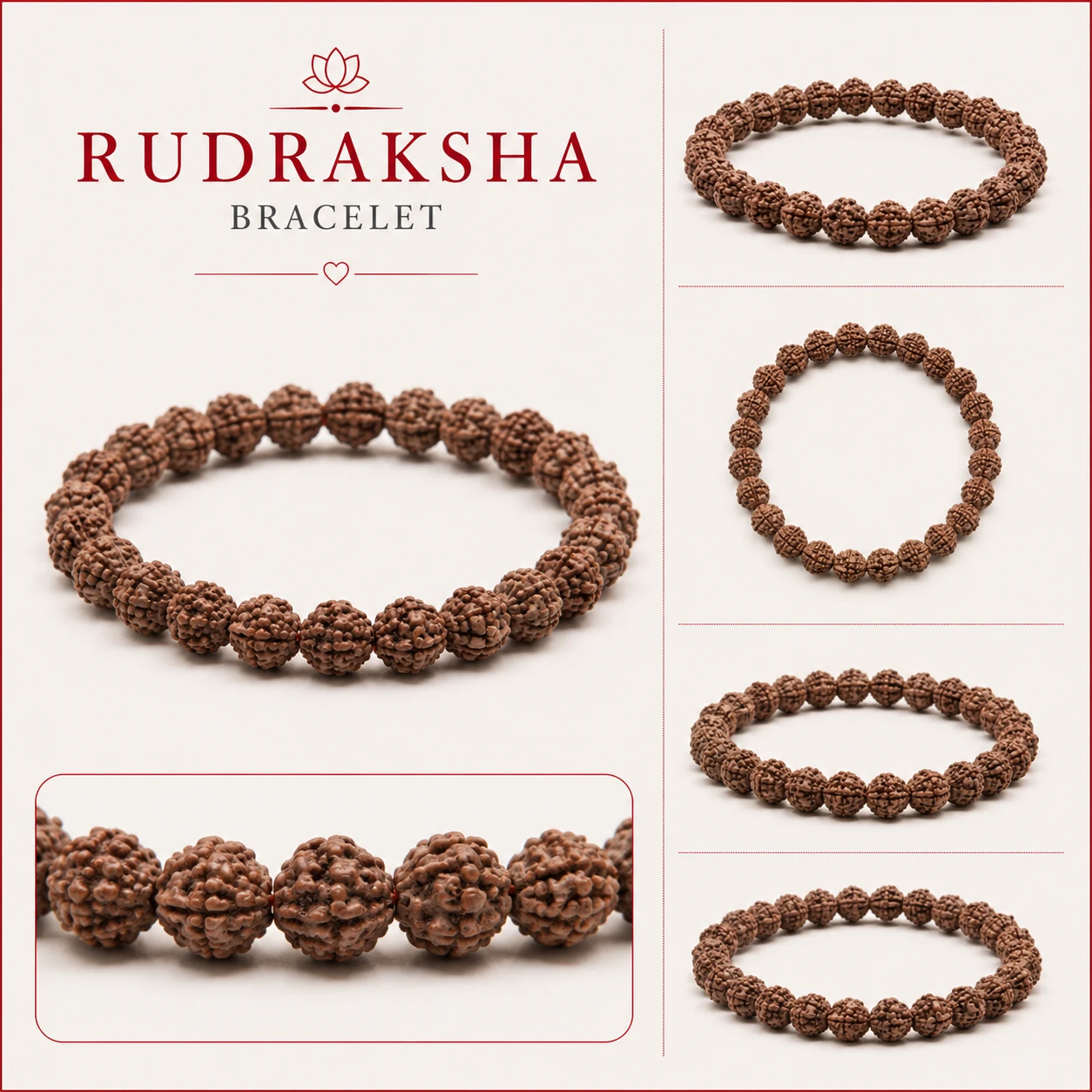 natural Rudraksha beads info