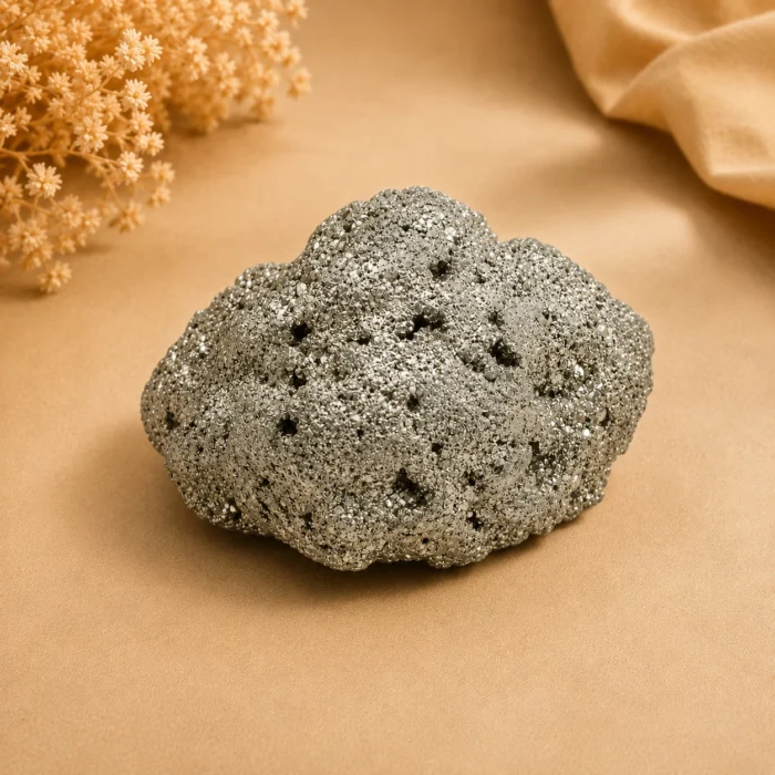 Raw Natural Pyrite Geode Stone