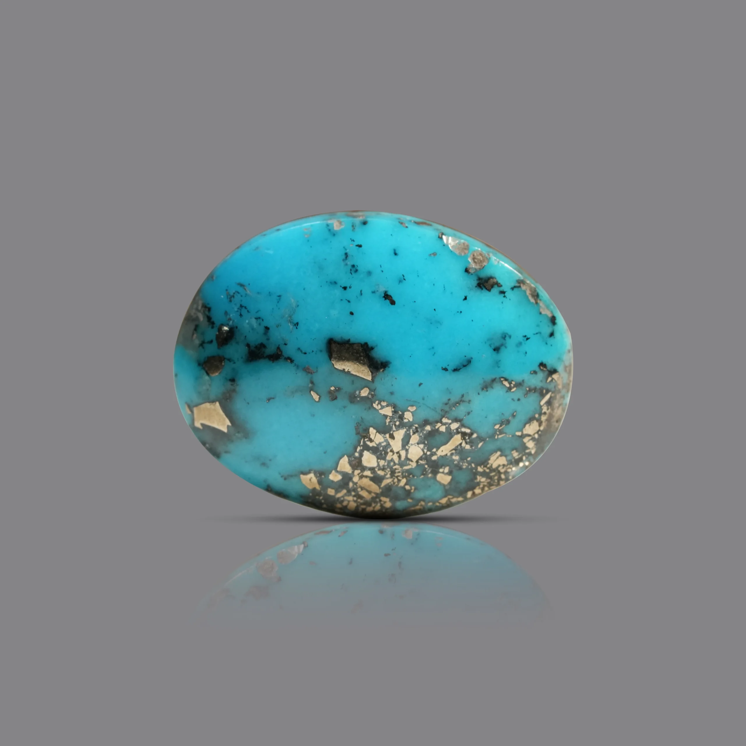 Natural Turquoise Gemstone backside