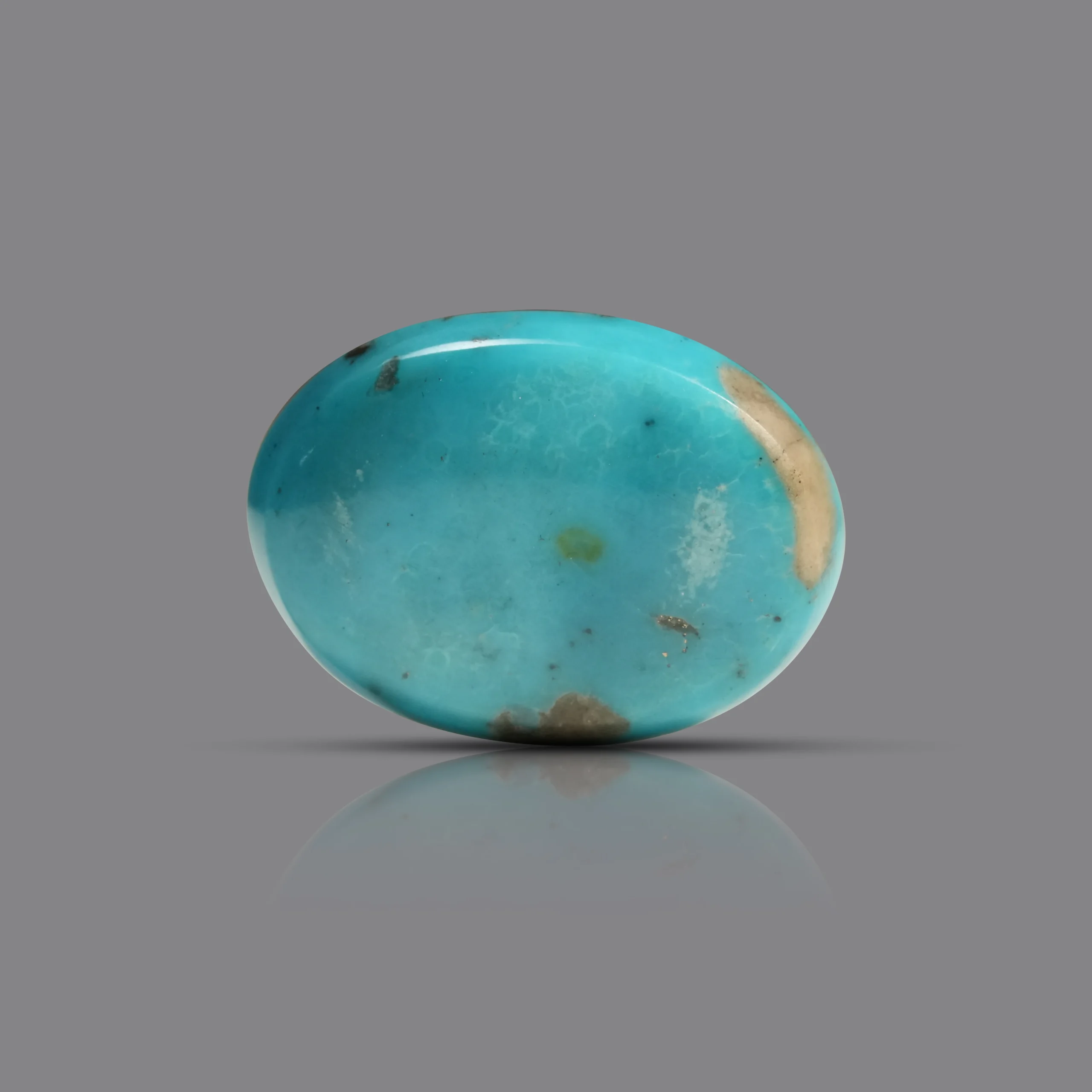 Natural Turquoise Gemstone 20.35 ct backside