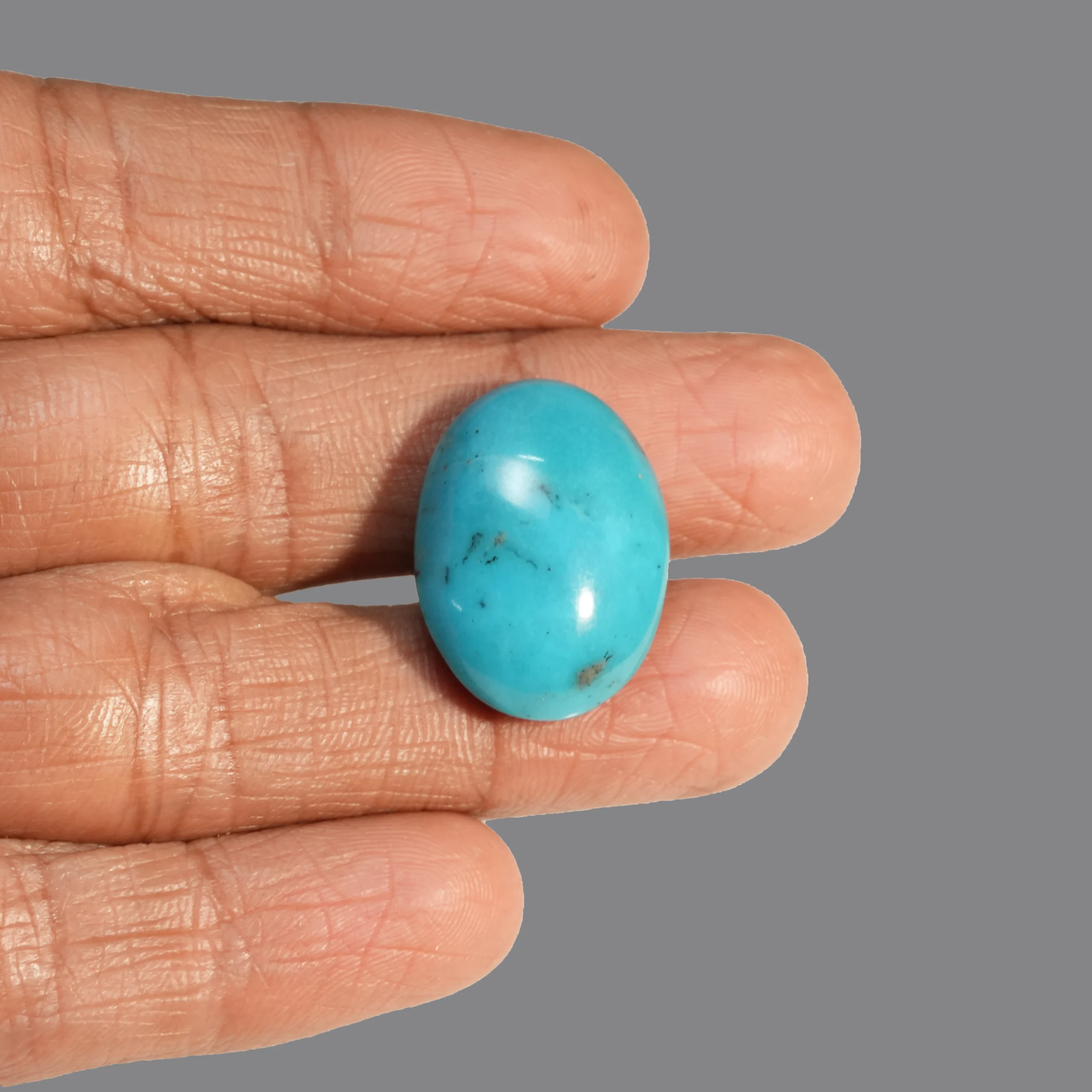 Natural Turquoise Gemstone 20.35 ct with finger