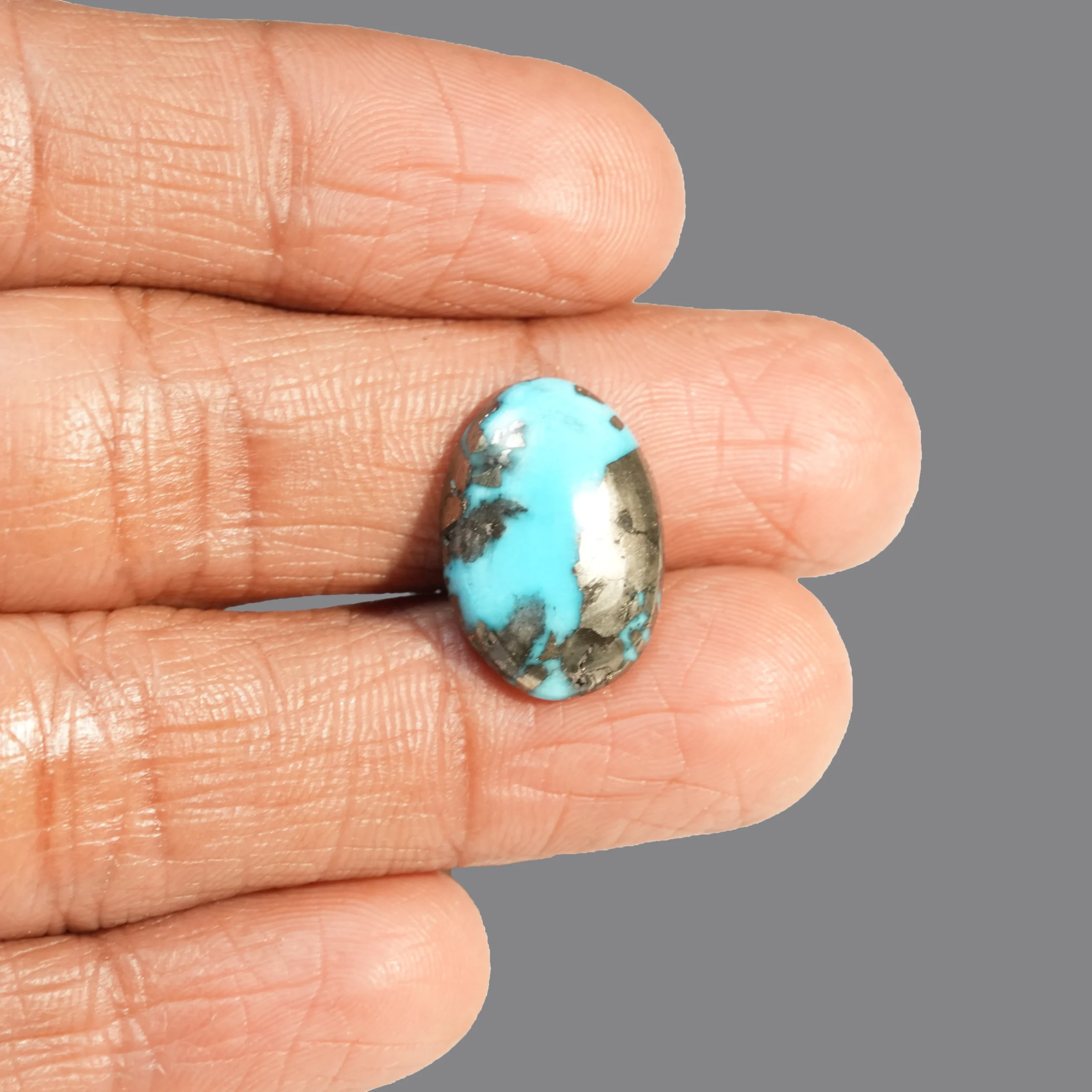 8.50 ct Natural Turquoise Gemstone with finger
