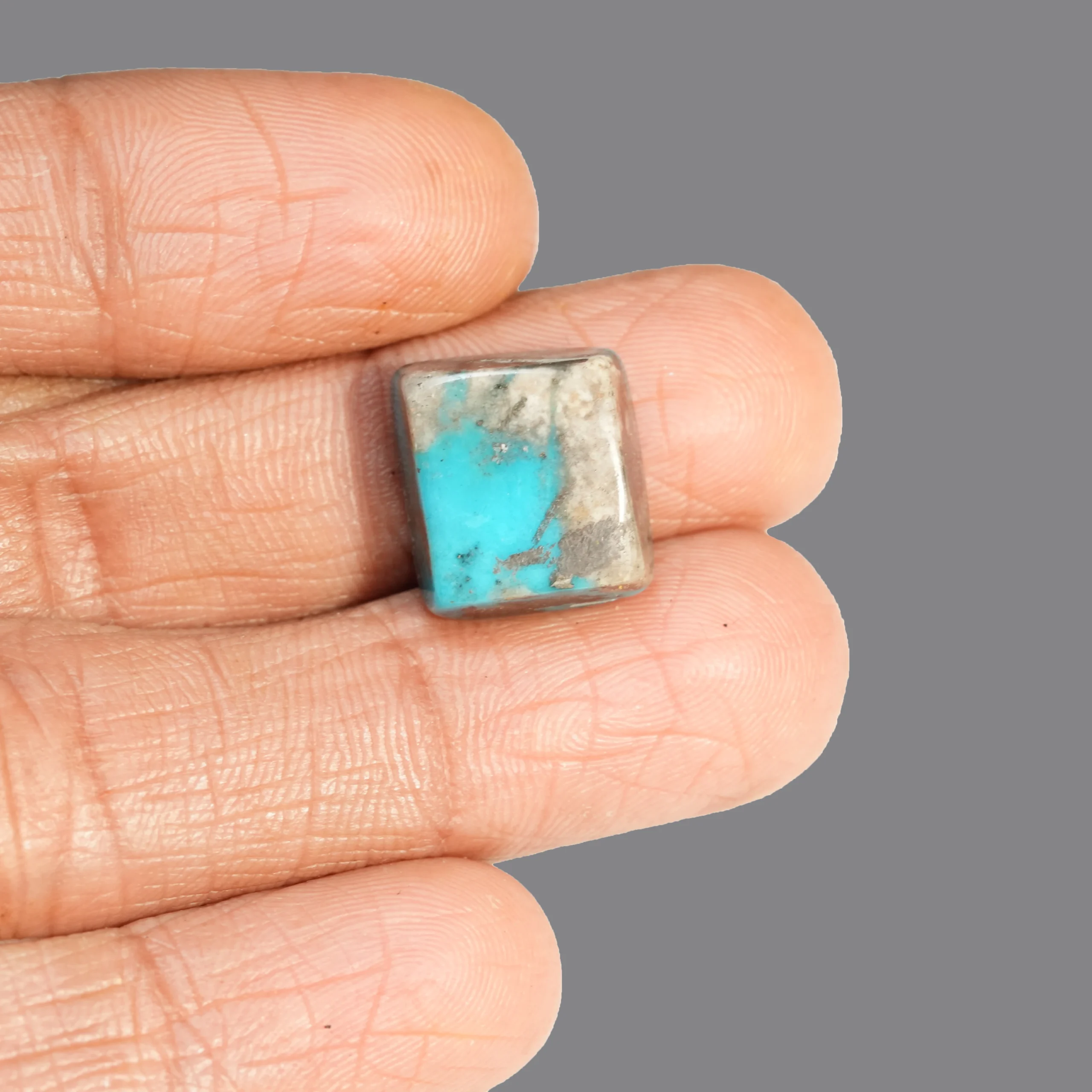 12.25 ct Natural Turquoise Gemstone with finger