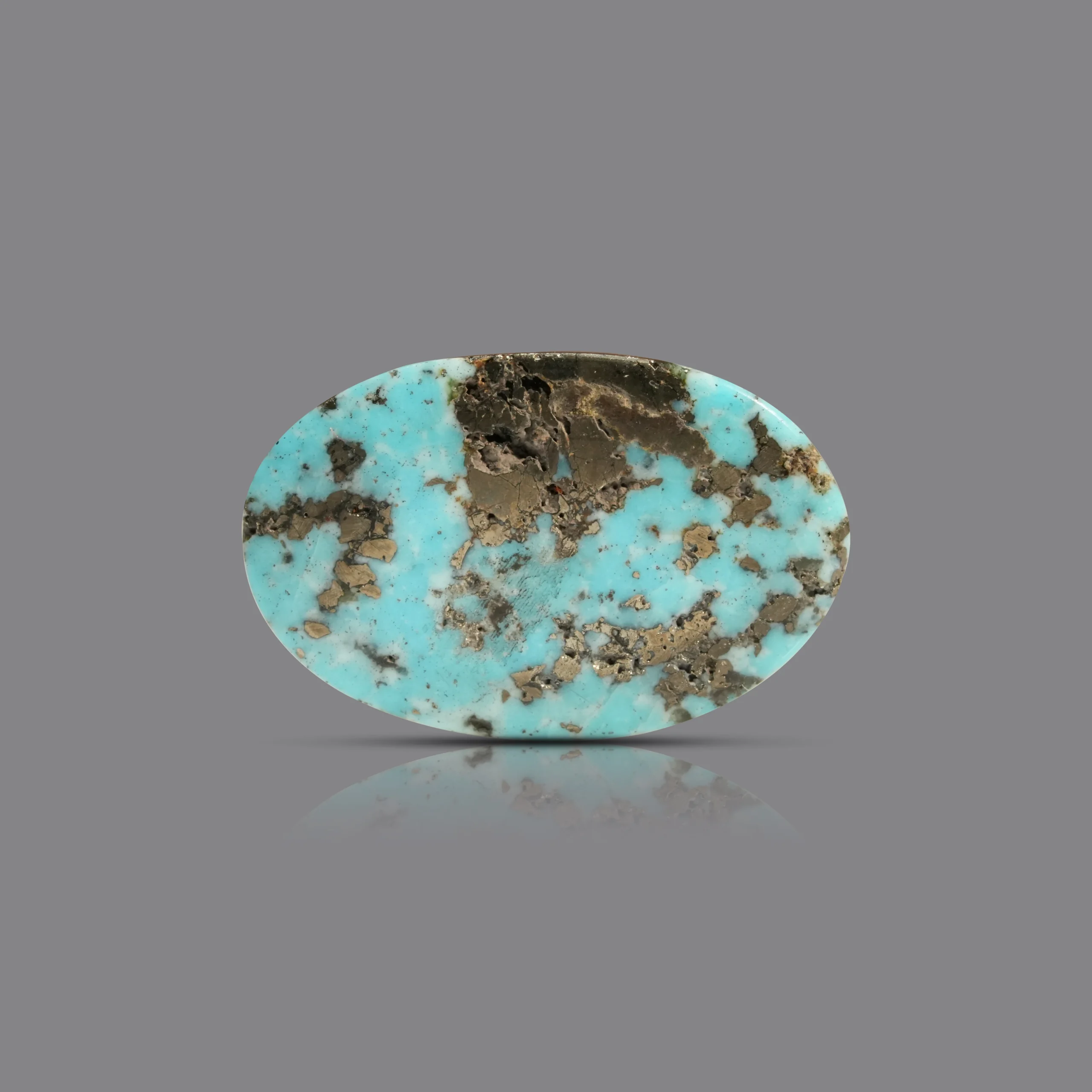 Natural Turquoise Gemstone 7.40 Carat backside
