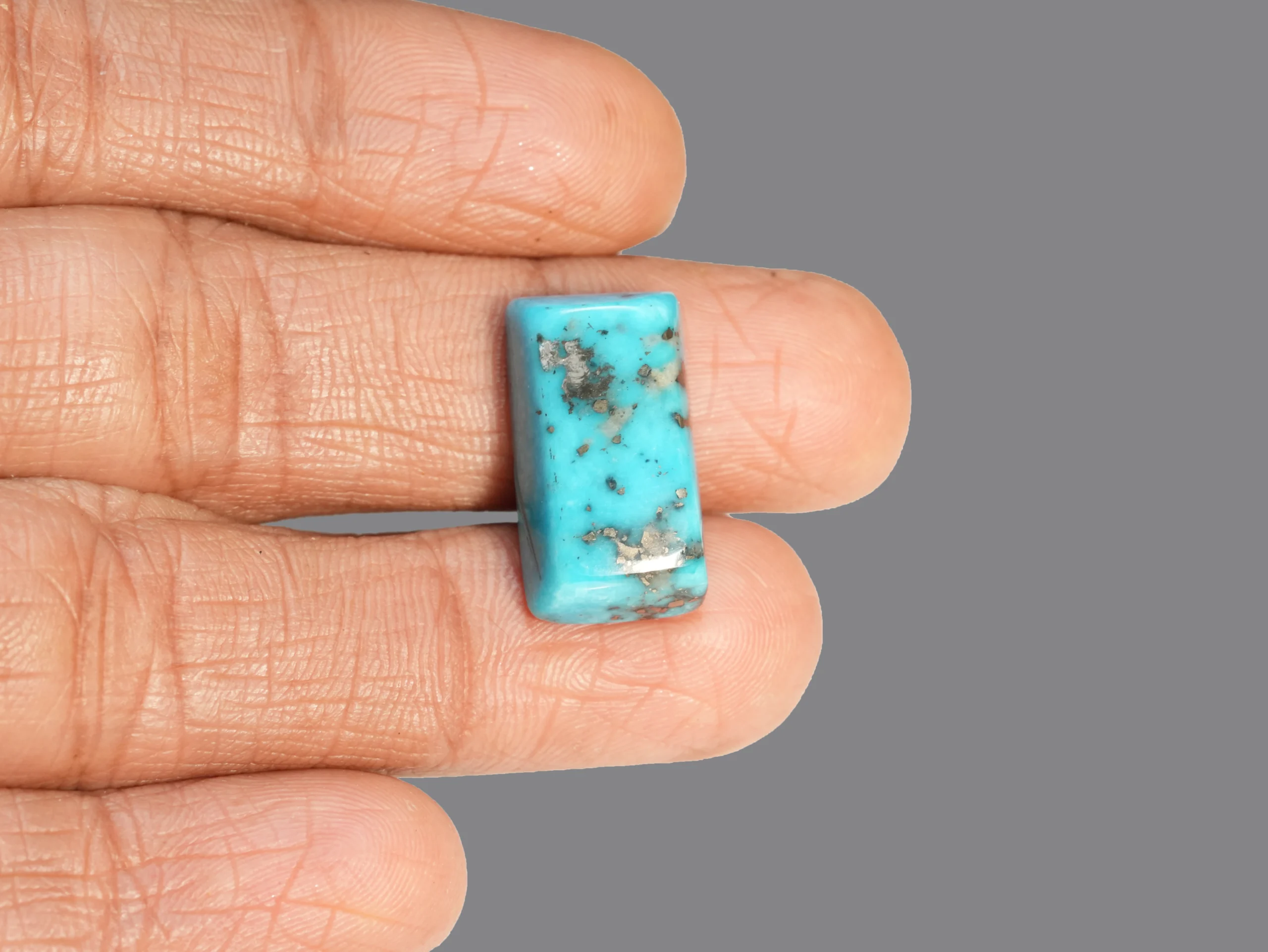 15.40 ct Turquoise Gemstone with finger