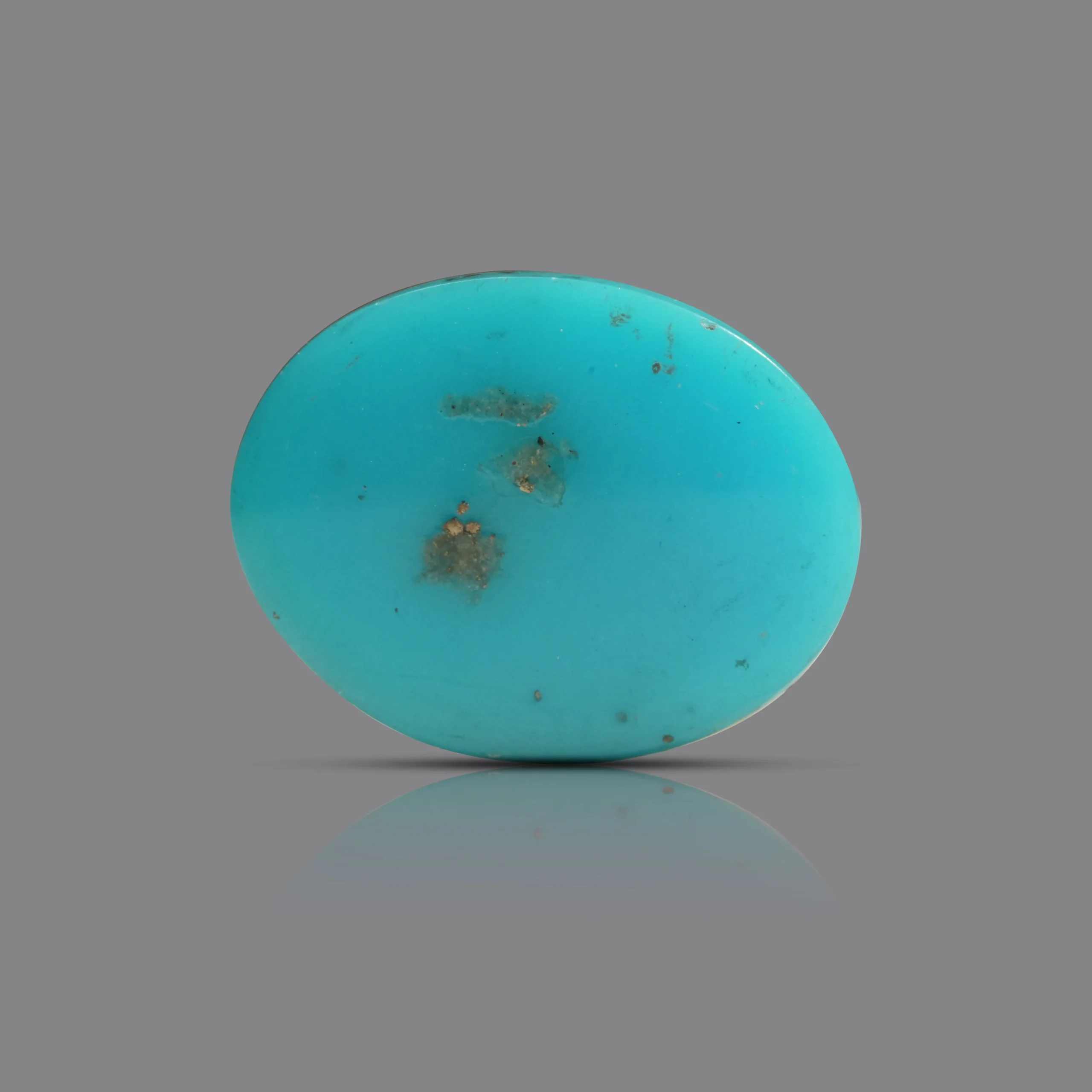 10.20 ct (11.11 Ratti) Natural Turquoise Gemstone backsides