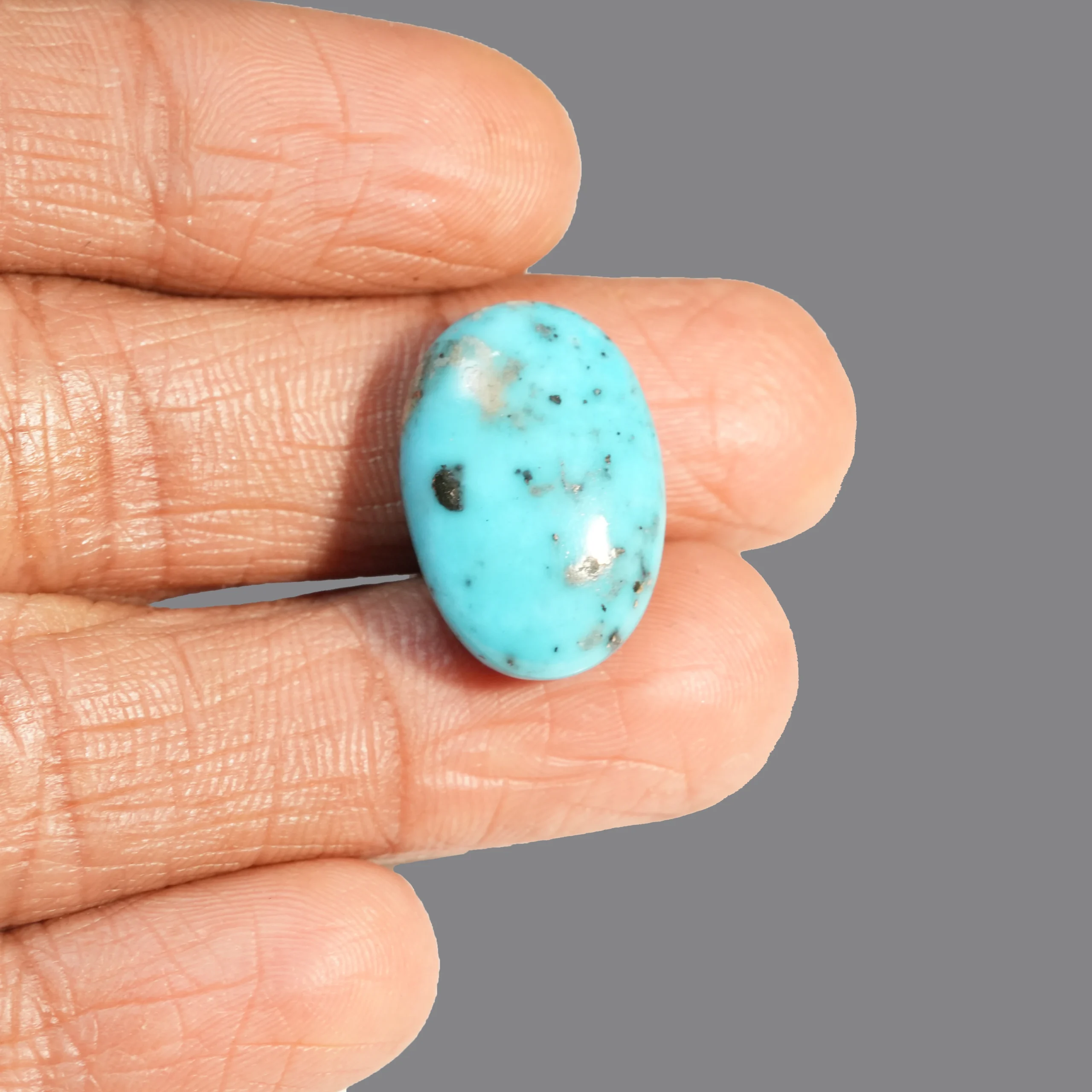 14.35ct Turquoise Gemstone with finger