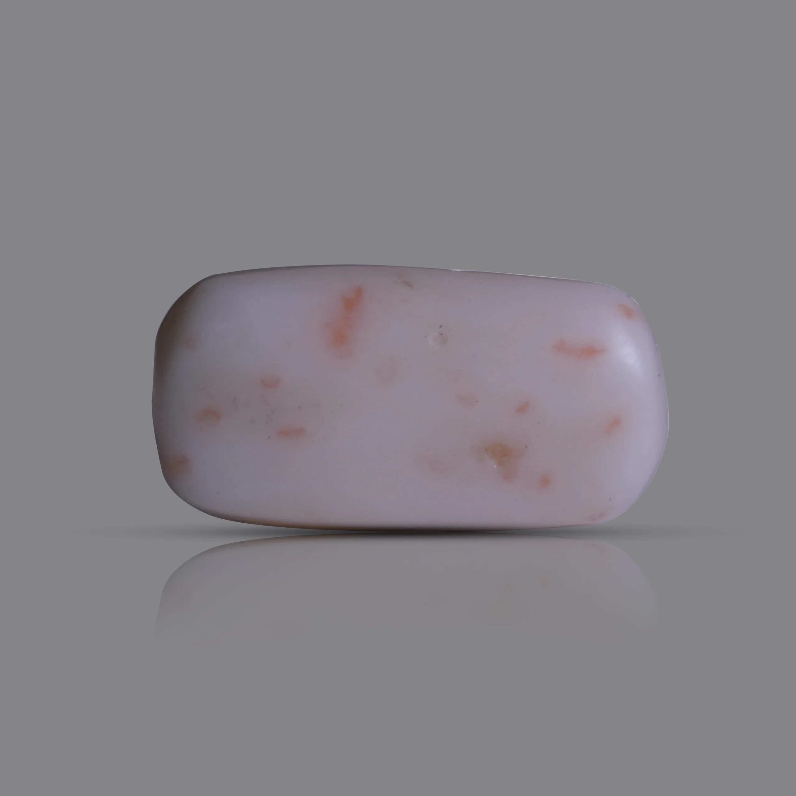 11.90 ct Natural White Coral gemstone backside