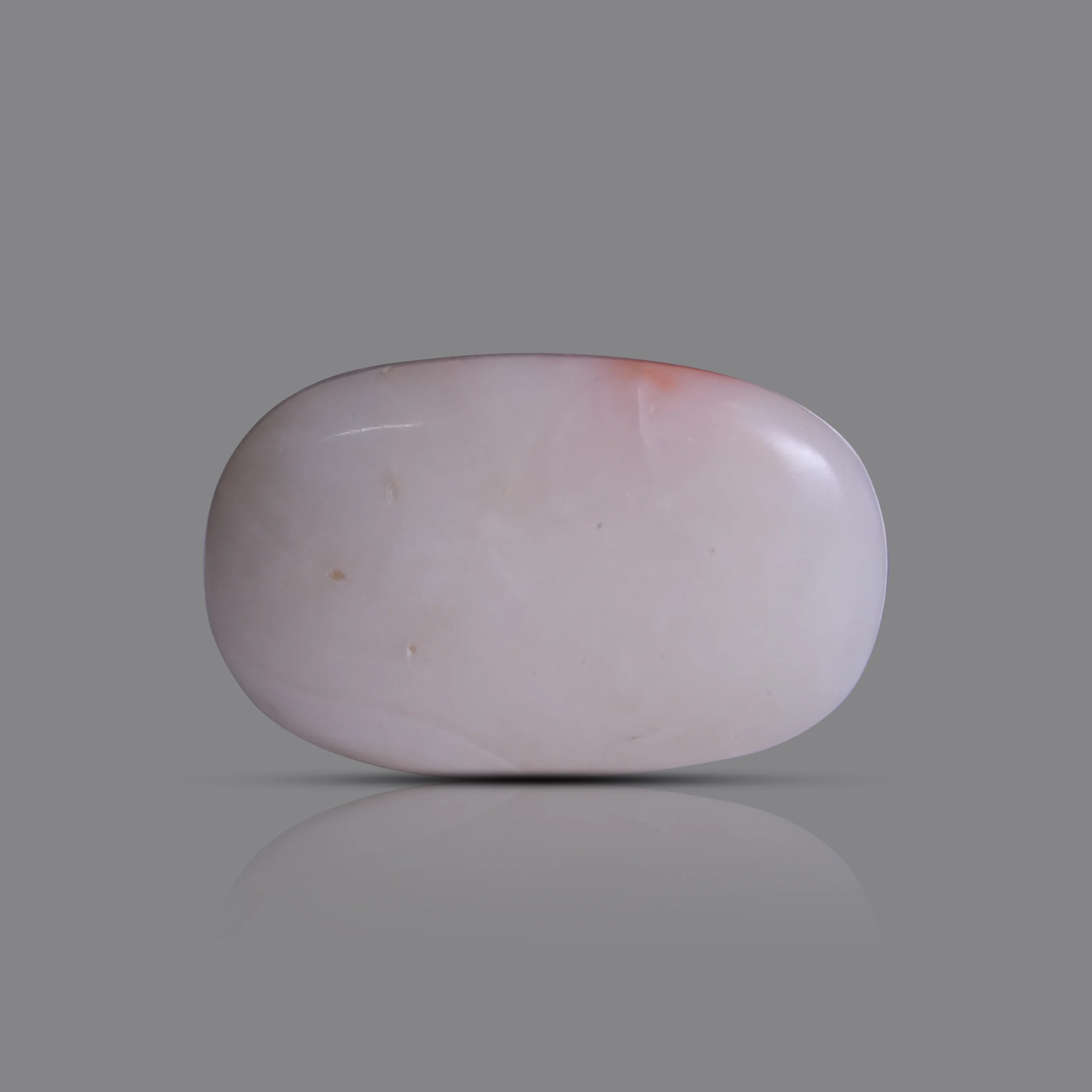 11 ct white coral stone backside