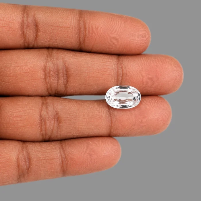 Natural White Zircon Gemstone – 4.60 Carat