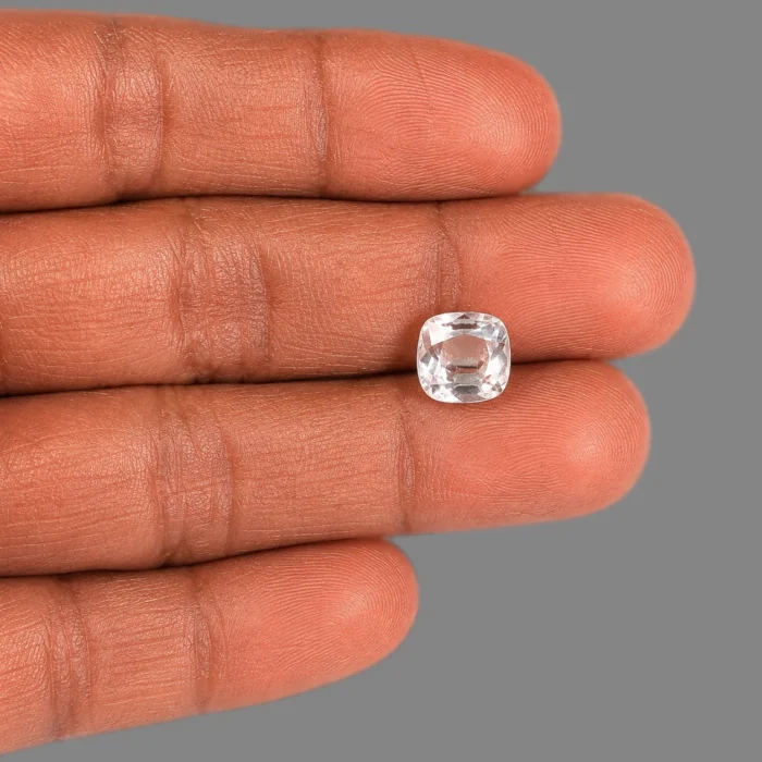 Natural White Zircon Gemstone – 4.65 Carat