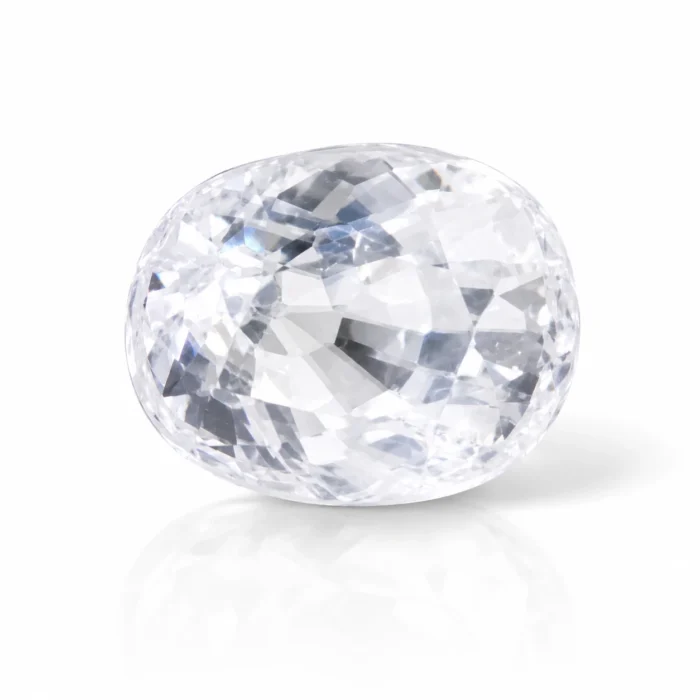 Natural White Zircon Gemstone – 4.55 Carat