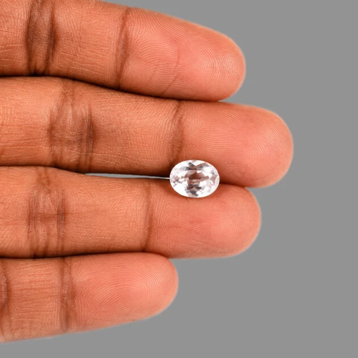 Natural White Zircon Gemstone – 4.55 Carat