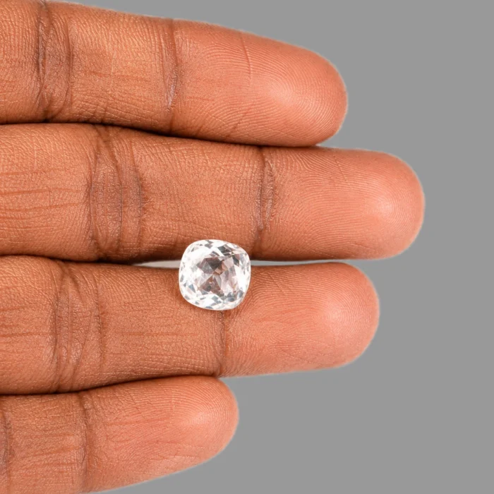 Natural White Zircon Gemstone – 4.66 Carat