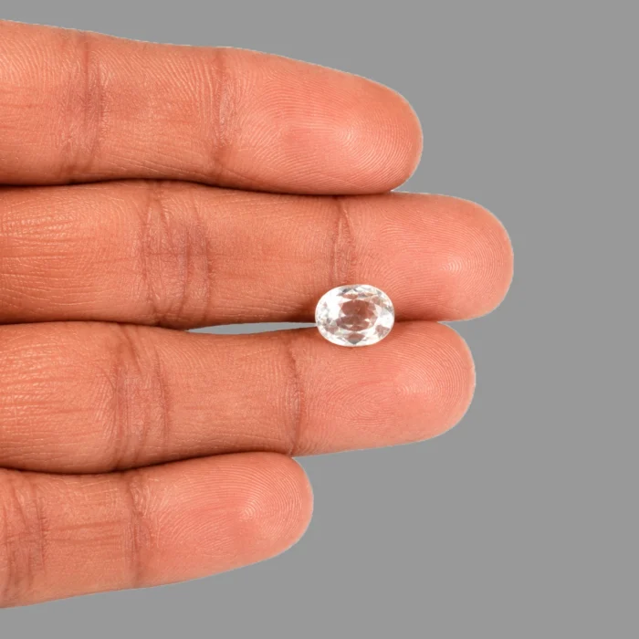 Natural White Zircon Gemstone – 4.70 Carat