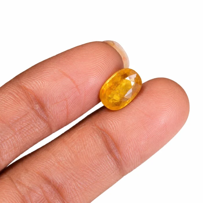 Natural Yellow Sapphire (Pukhraj) – 3.95 carat