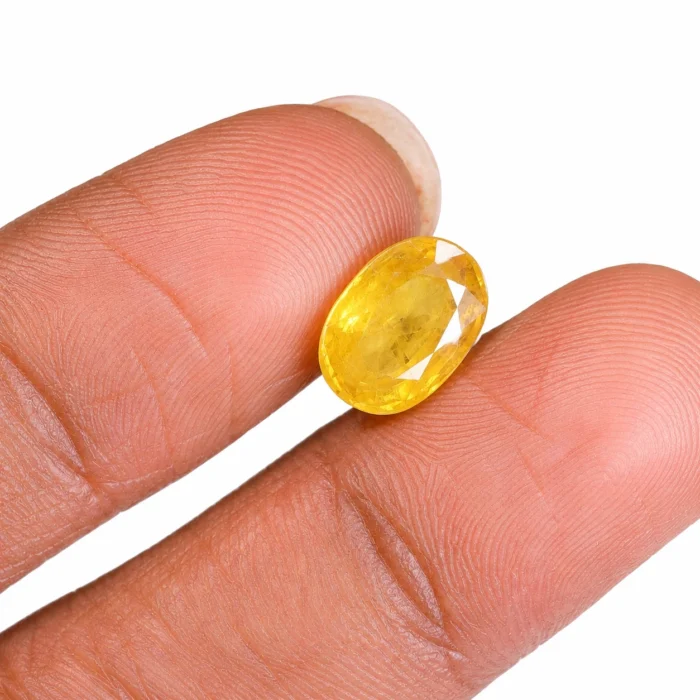 Natural Yellow Sapphire (Pukhraj) – 3.70 carat