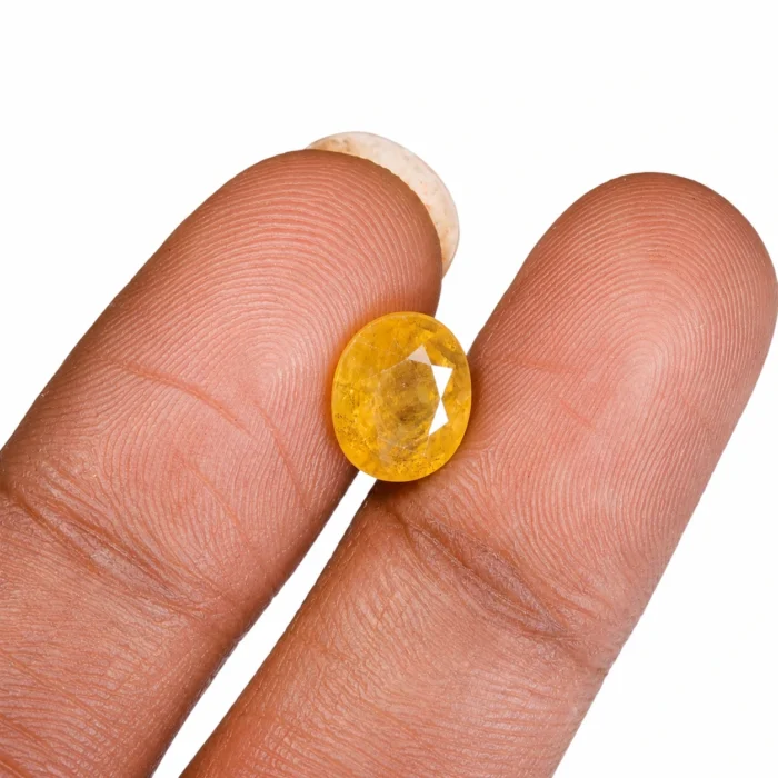 Natural Yellow Sapphire (Pukhraj) – 3.40 carat