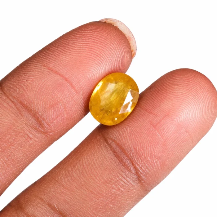 Natural Yellow Sapphire (Pukhraj) – 8.95 carat