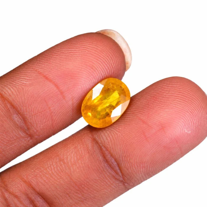 Natural Yellow Sapphire (Pukhraj) – 9.45 carat