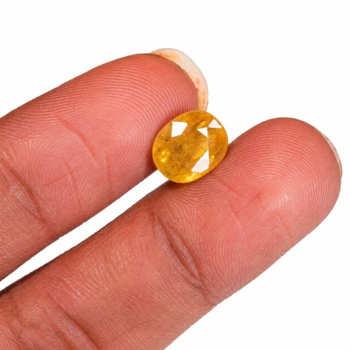 Natural Yellow Sapphire (Pukhraj) – 12.80 carat