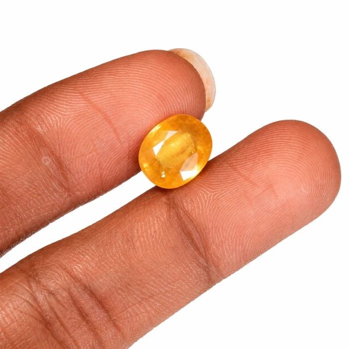 Natural Yellow Sapphire (Pukhraj) – 9.45 carat