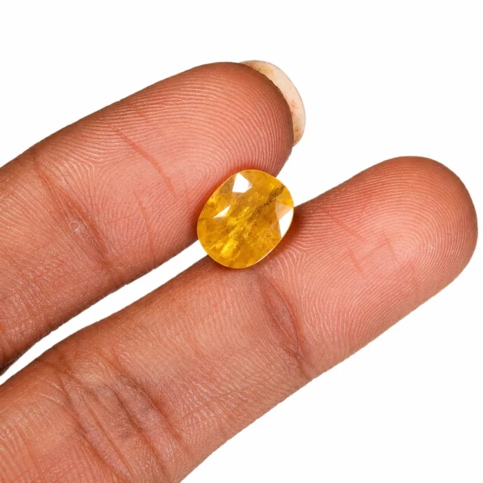 Natural Yellow Sapphire (Pukhraj) – 10.95 carat