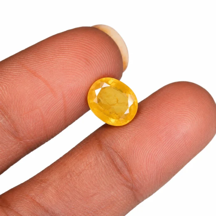 Natural Yellow Sapphire (Pukhraj) – 10.25 carat