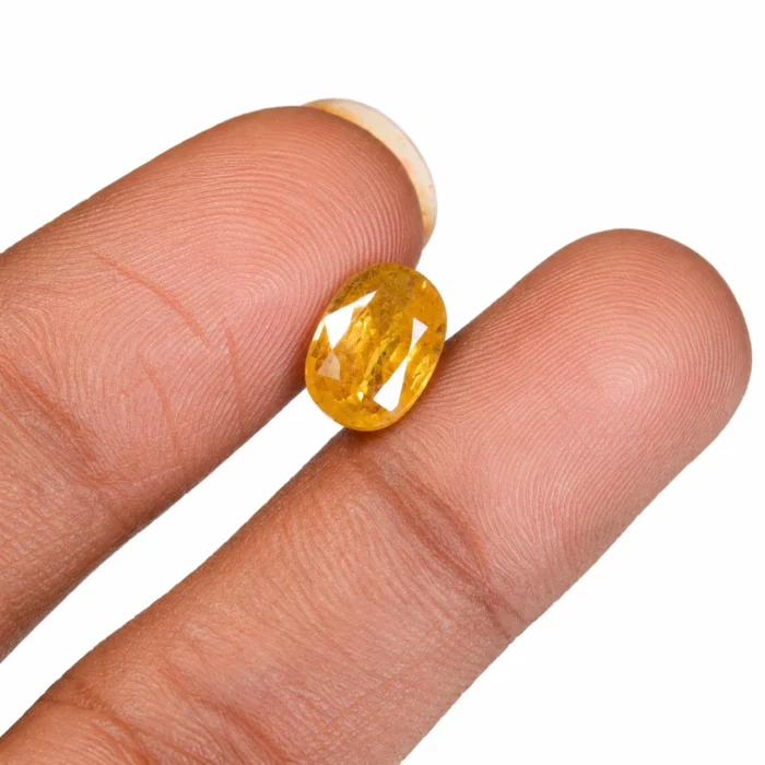 Natural Yellow Sapphire (Pukhraj) – 9.20 carat