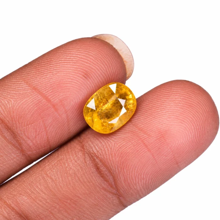 Natural Yellow Sapphire (Pukhraj) – 8.15 carat