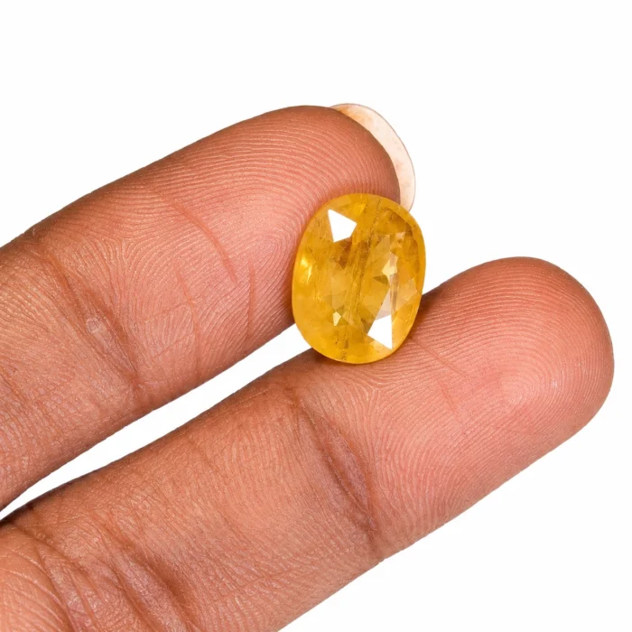 Natural Yellow Sapphire (Pukhraj) – 6.30 carat