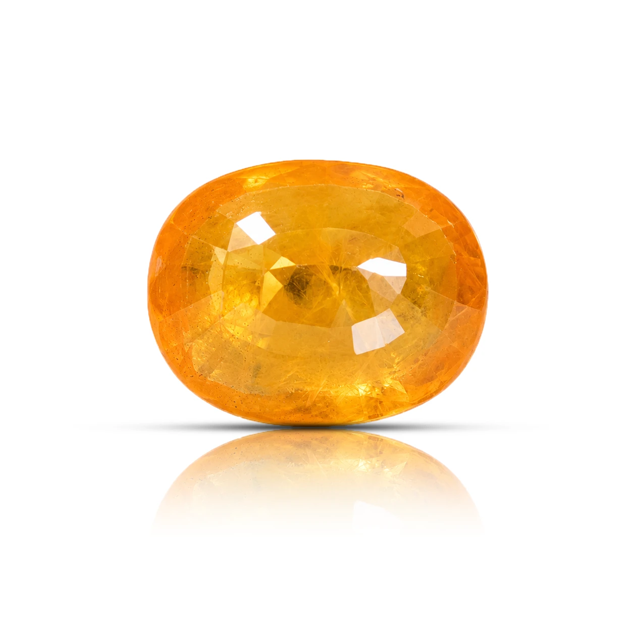 Natural Yellow Sapphire 5.05 ct backside