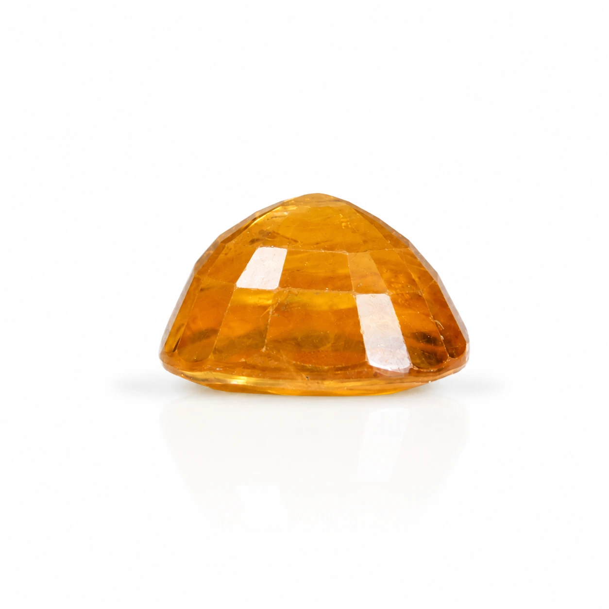 6.50 ct Natural Yellow Sapphire back top