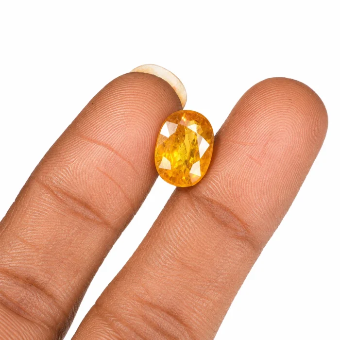 Natural Yellow Sapphire (Pukhraj) – 6.40 carat