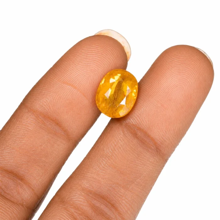 Natural Yellow Sapphire (Pukhraj) – 6.35 carat