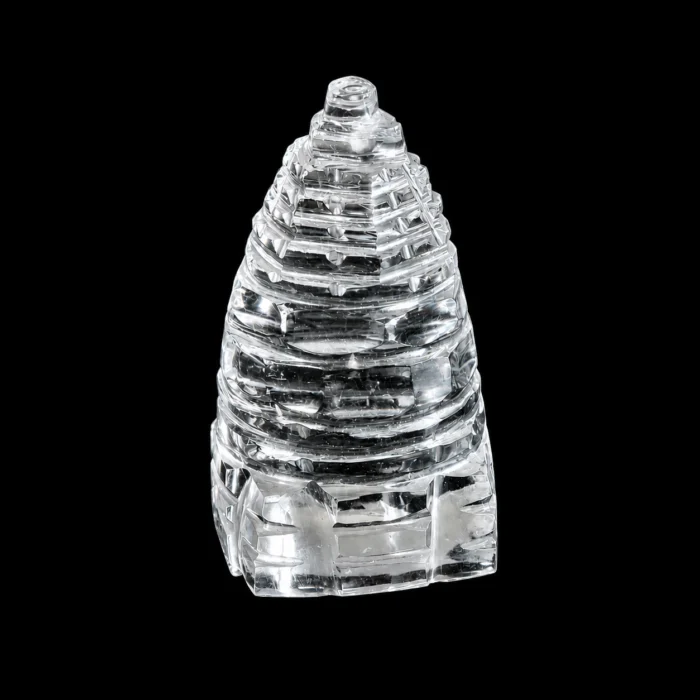 Crystal Sphatik Shree Yantra | Meru Yantra for Pooja