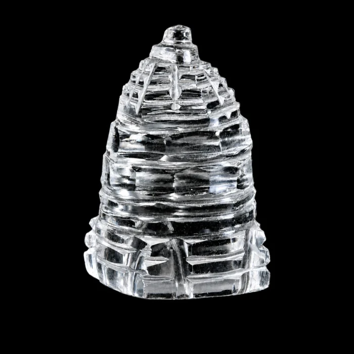 Sphatik Crystal Shree Yantra | Sacred Meru Yantra for Pooja & Meditation
