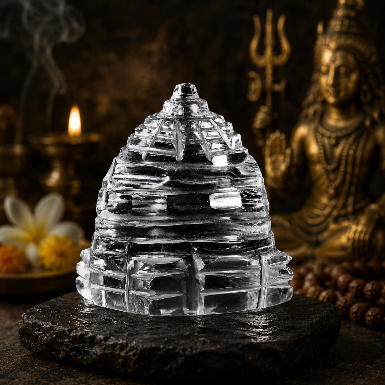 Crystal Sphatik Shree Yantra