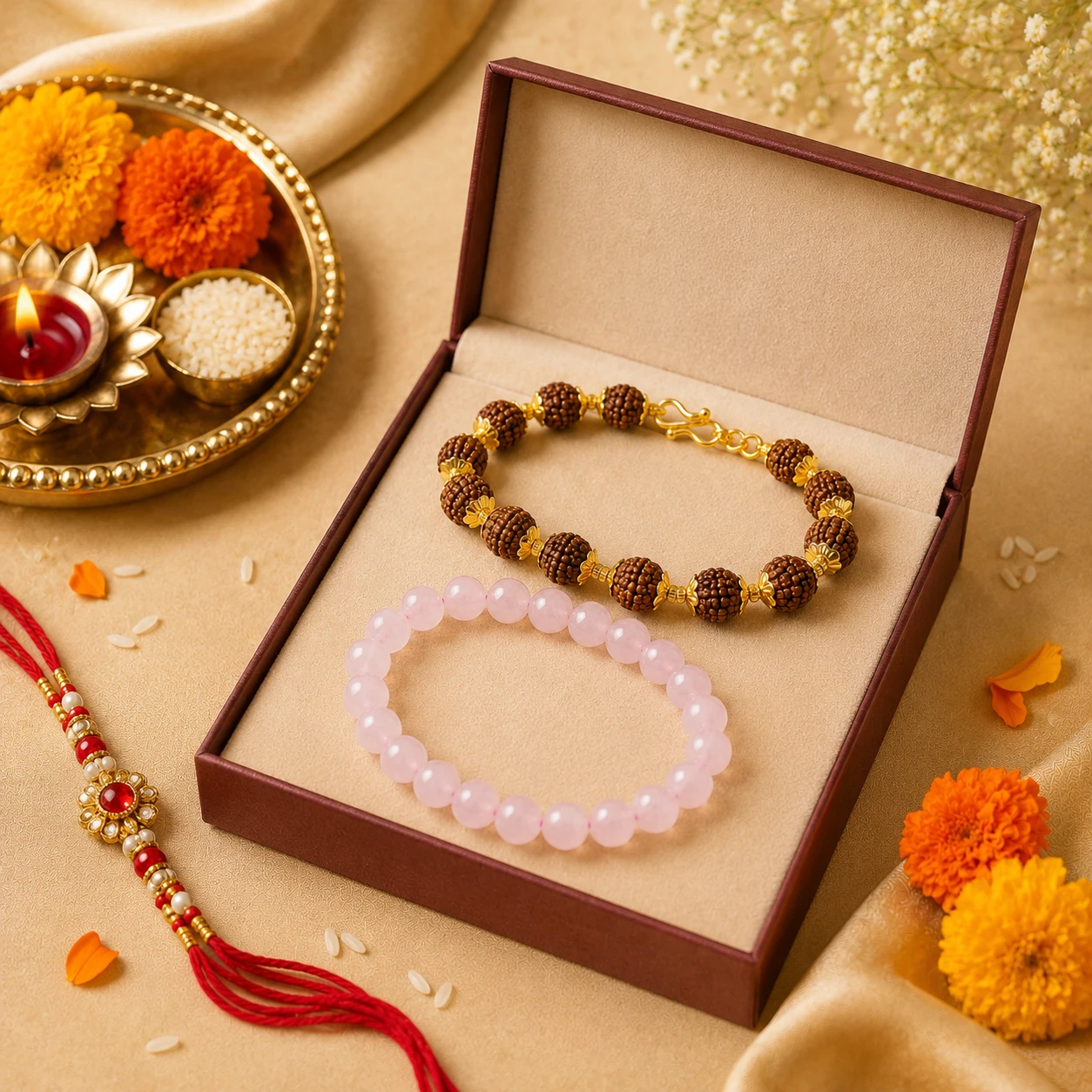 Raksha Bandhan Gift Combo for Brother and Sister box