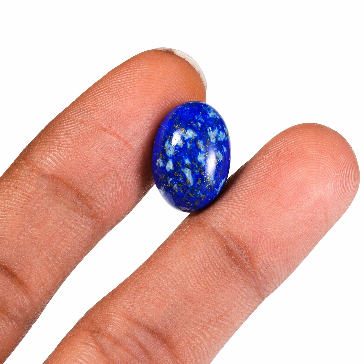 10.85 ct Natural Lapis Lazuli Gemstone with finger