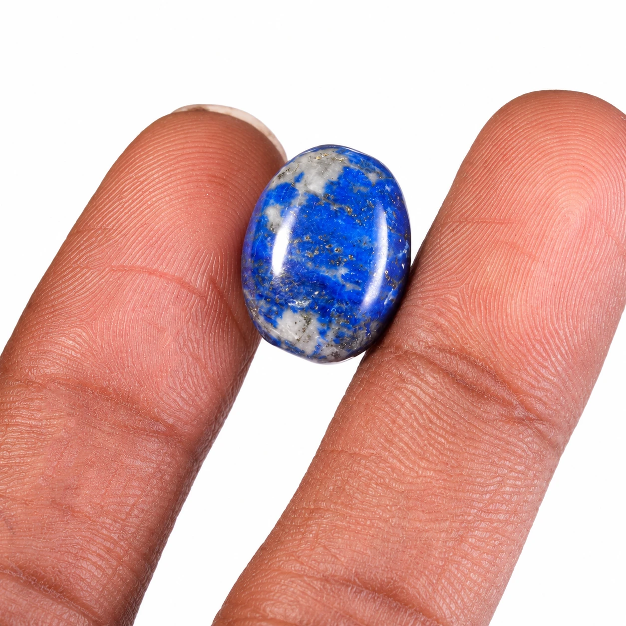 12.70 ct Natural Lapis Lazuli Gemstone with finger
