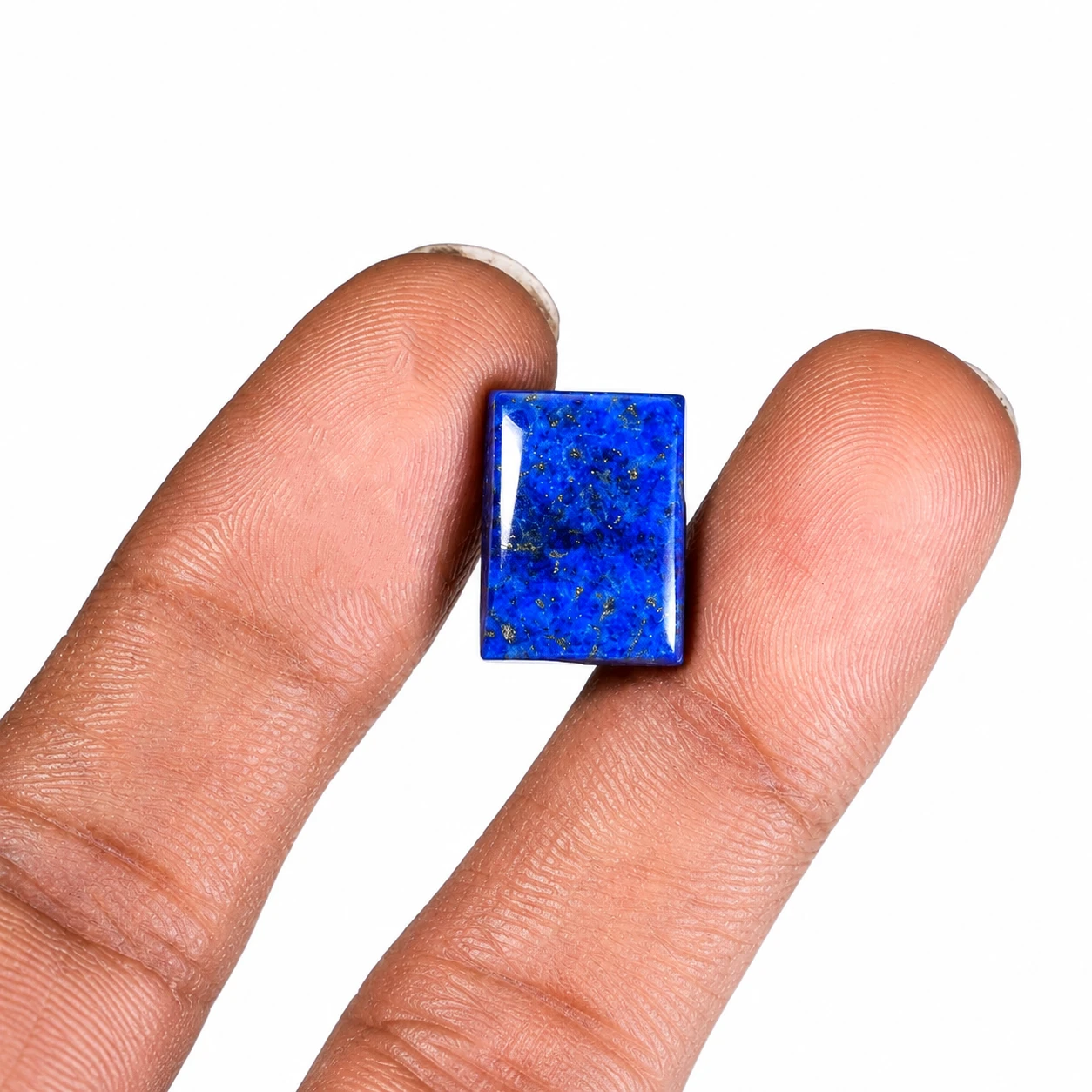 10 ct Natural Lapis Lazuli Gemstone with finger