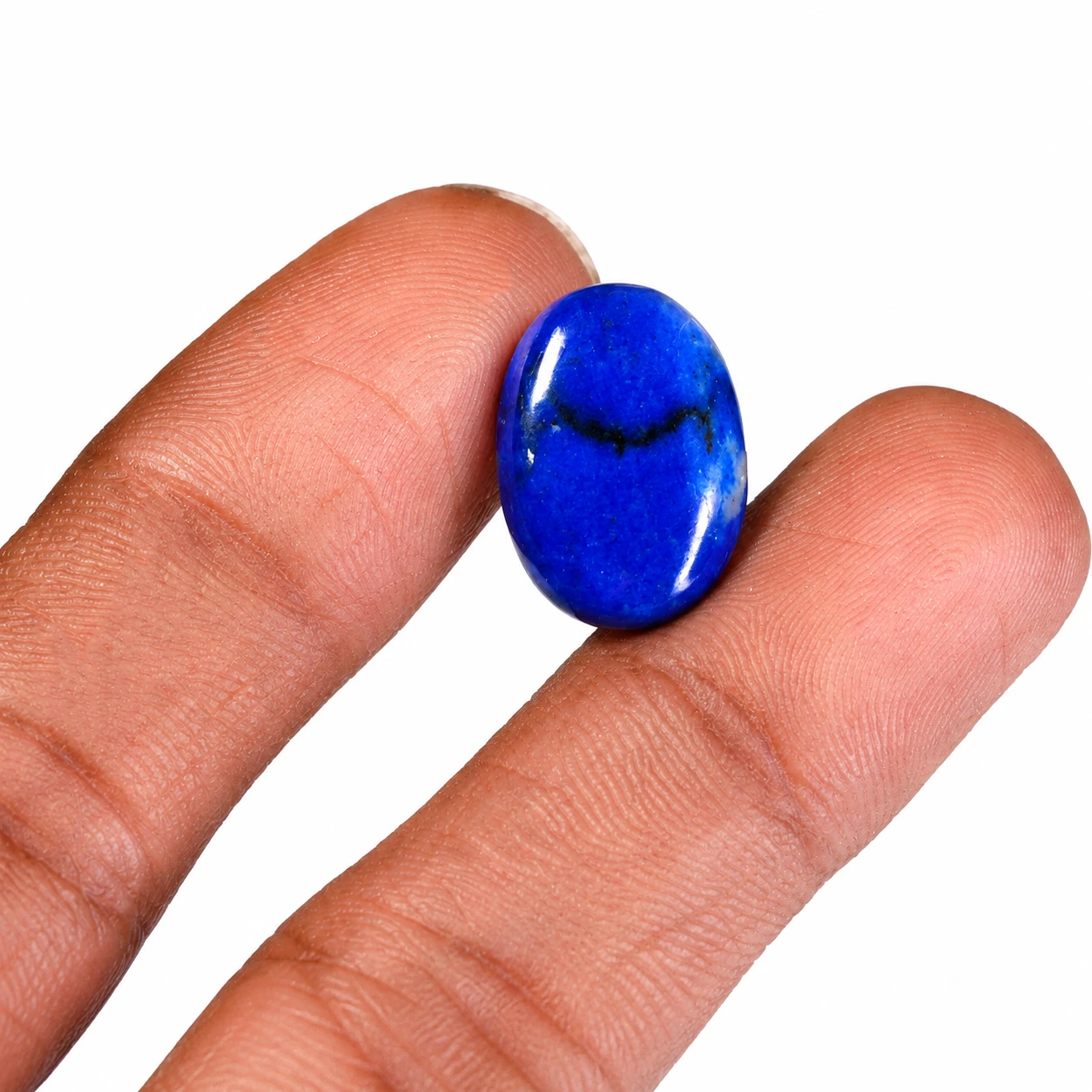 6.95 ct Natural Lapis Lazuli Gemstone with finger