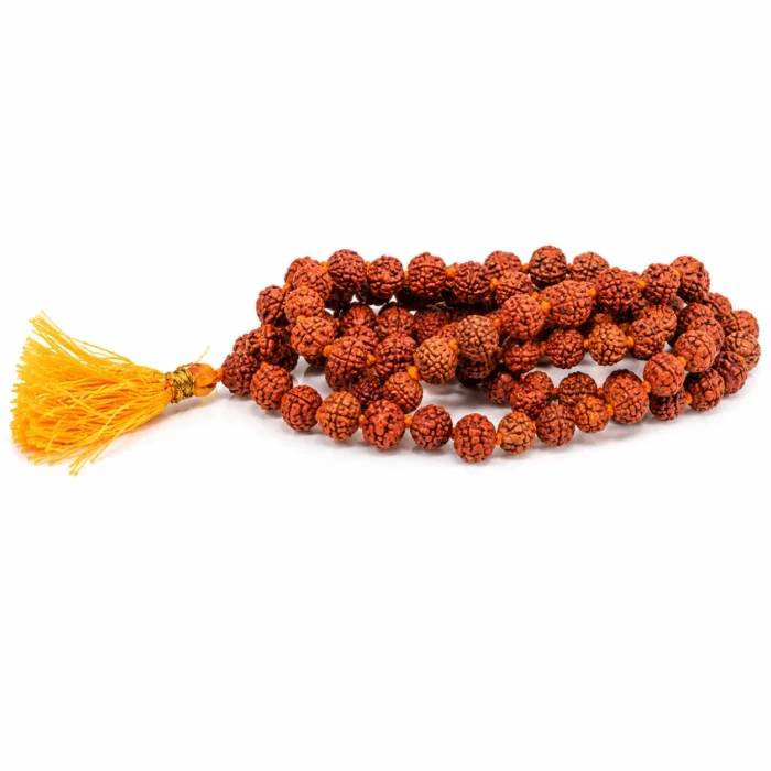 Large Rudraksha Mala – 108 Beads Natural Japa Mala